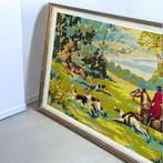 Wanddecoratie - België - Canevas - 1960, Antiek en Kunst