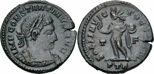 Roemisches Kaiserreich Constantinus I Follis Trier 310-31..., Postzegels en Munten, Munten en Bankbiljetten | Verzamelingen, Verzenden