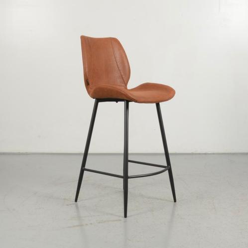 Barkruk Åmåle - Cognac- 4-poot onderstel, Huis en Inrichting, Stoelen, Gebruikt, Ophalen of Verzenden