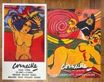 Guillaume Corneille - Lot de 2 grandes affiches avec tampon, Antiek en Kunst