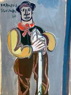 François Szulman (1931-2024) - Grand portrait de mineur, Antiquités & Art