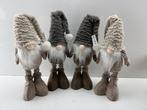 Veiling - Set van 4 Stoffen Kerstgnomen met Telescoopbenen (, Diversen, Kerst, Nieuw