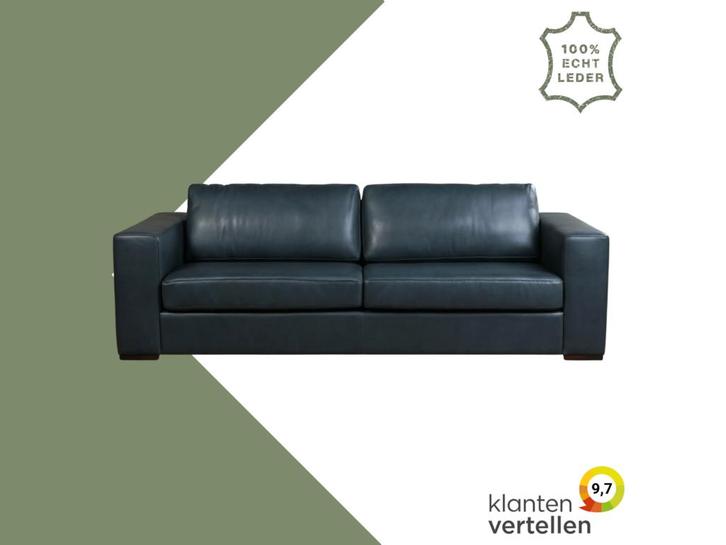 Leren bank Flow - 3,5 zits, Antiek en Kunst, Antiek | Meubels | Stoelen en Sofa's, Ophalen of Verzenden