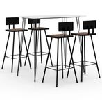 vidaXL 5-delige Barset wit, Verzenden, Nieuw