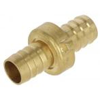 Slangschroefverbinding 3-delig voor slang 3/4 inch, messing