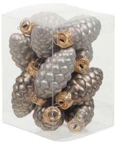 Hangers Dennenappelvorm Eucalyptus 6 cm doos 12 stuks, Huis en Inrichting, Woonaccessoires | Kunstplanten en Kunstbloemen, Nieuw