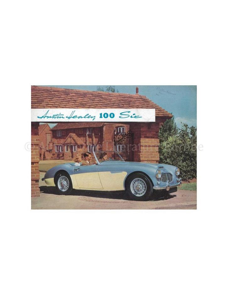 1958 AUSTIN HEALEY 100 SIX BROCHURE ENGELS, Boeken, Auto's | Folders en Tijdschriften