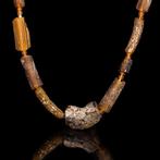 Oud-Romeins Groep van drie glazen kralen kettingen (Zonder, Antiek en Kunst