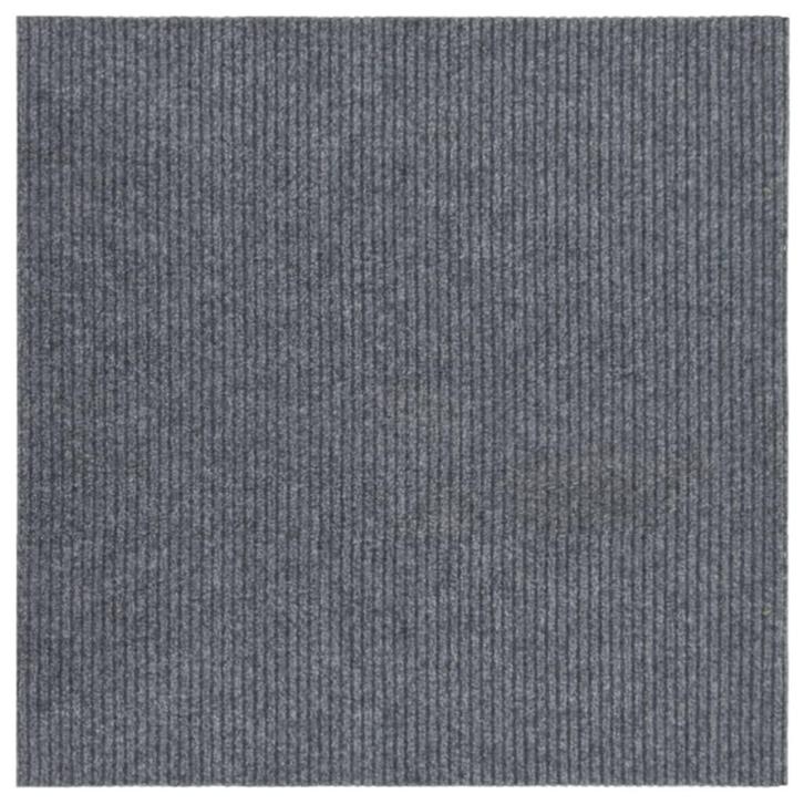 vidaXL Droogloopmat 100x100 cm grijs, Huis en Inrichting, Stoffering | Tapijten en Vloerkleden, Nieuw, Verzenden