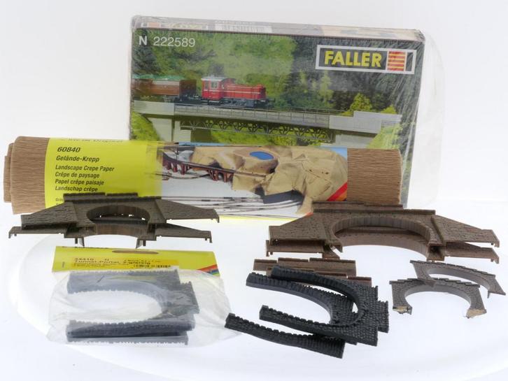 Schaal N Noch 61650, 60840, 61640, 34410 en Faller 222589..., Hobby en Vrije tijd, Modeltreinen | N-Spoor, Brug, Tunnel of Gebouw
