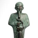 Oud-Egyptisch Brons Fragmentarische Beeld van Ptah, Antiek en Kunst