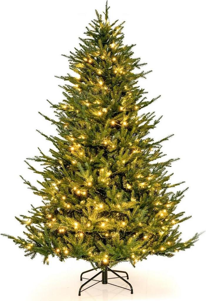 Kerstboom met verlichting - Kunstkerstboom - 180 cm - Met st, Diversen, Kerst, Nieuw, Verzenden