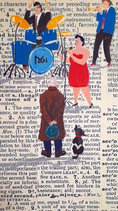 Giorgio Stocco - People b39- opera unica, Antiek en Kunst, Kunst | Schilderijen | Modern
