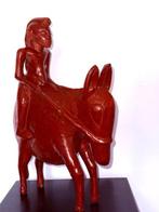Sculptuuur voor buiten, Cavalier - 42 cm - Hout