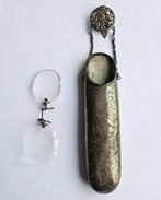 Zilli - Antieke Zilverenbrillenkoker met bril - Bril