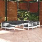 vidaXL 12-delige Loungeset met kussens massief grenenhout, Tuin en Terras, Tuinsets en Loungesets, Verzenden, Nieuw, Loungeset