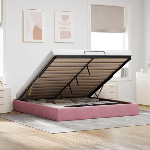 vidaXL Ottoman bedframe zonder matras 200x200 cm fluweel, Huis en Inrichting, Slaapkamer | Bedden, Nieuw, Verzenden