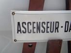 Ascenseur Danger - Plaque émaillée - Émail