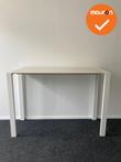 Bartafel - 160x60cm - Wit onderstel - inclusief Ahorn melami