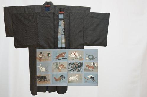 Japanese Haori and Kimono - Kimono, Antiek en Kunst, Antiek | Overige Antiek