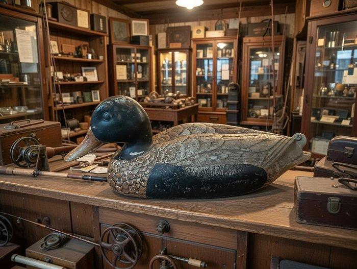 Lokeend - Appelant canards - Hout, Antiquités & Art, Curiosités & Brocante