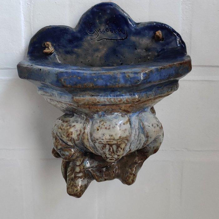 Art Deco Wijwatervat - Bouffioulx - Roger Guérin - 1920-1930, Antiek en Kunst, Kunst | Designobjecten