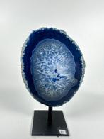 Agate with rock crystal geode on stand Geode - Hoogte: 140, Verzamelen