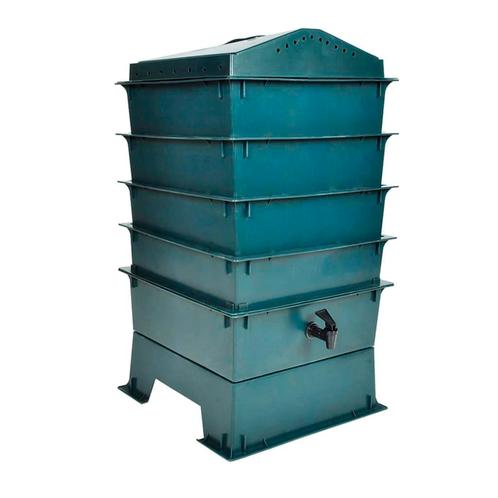 vidaXL Wormenbak 4-laags 42x42x60 cm, Tuin en Terras, Hand-tuingereedschap, Nieuw, Verzenden