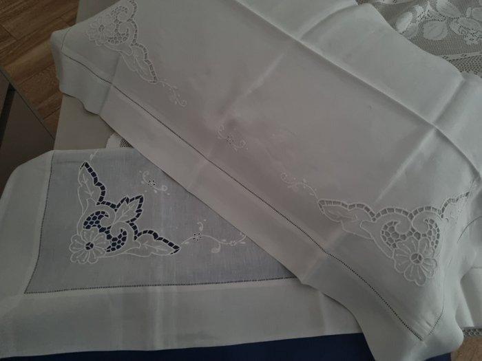 Laken - 280 cm - 265 cm, Antiek en Kunst, Antiek | Tapijten, Tafelkleden en Textiel