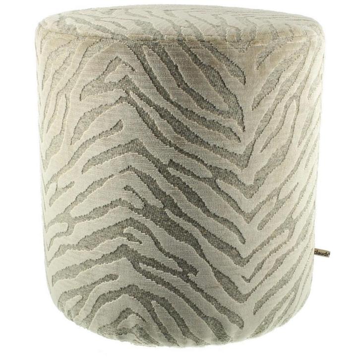 Poef Claudi Paco Off White, Huis en Inrichting, Slaapkamer | Nachtkastjes