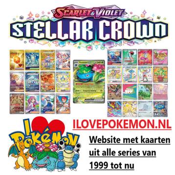 Pokemon Kaarten - Stellar Crown (losse kaarten en pakjes)