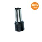 Adereindhuls Geïsoleerd 25mm² Zwart 100 stuks, Auto-onderdelen, Ophalen of Verzenden, Nieuw