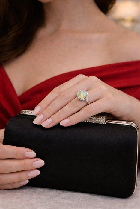 Sans prix de réserve - Bague Argent - 2.92ct. tw. Opale -, Handtassen en Accessoires, Ringen
