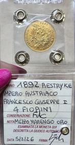 Oostenrijk. Franz Joseph I. 4 Florins/10 Francs 1892 /, Postzegels en Munten