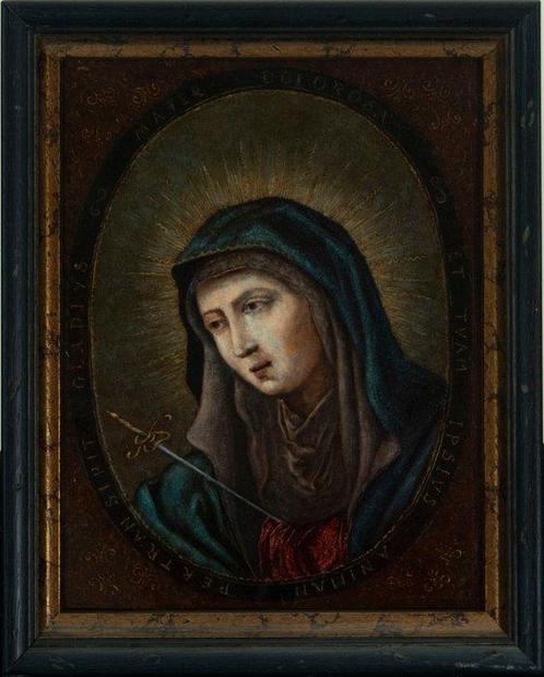 Novo Hispana School (XVIII) - Our Lady of Sorrows, Antiek en Kunst, Kunst | Schilderijen | Klassiek
