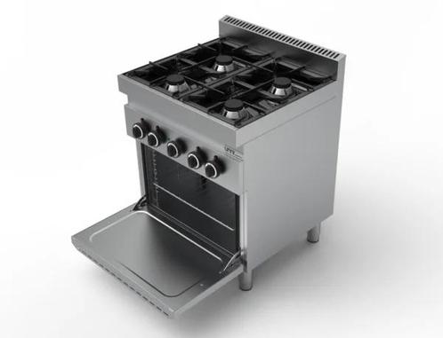 Unni-cooking | Gas Fornuis Met Elektrische Oven | 4 Branders, Zakelijke goederen, Horeca | Keukenapparatuur, Ophalen of Verzenden