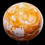 Geel gestreepte Mexicaanse calciet Bol - Hoogte: 295 mm- 36