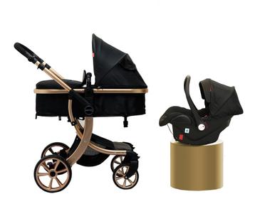 Bellaby Nieuwe Luxe Kinderwagen 3 In 1 Kinderwagen Met disponible aux enchères