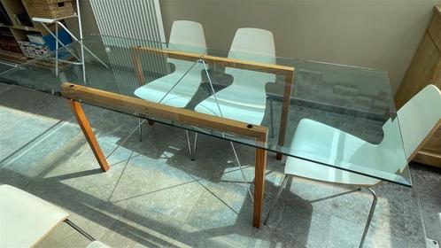 Glazen designtafel, Huis en Inrichting, Tafels | Eettafels