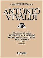 Filiae Maestae Jerusalem Rv 638  Antonio, Vivaldi  Book, Antonio, Vivaldi, Zo goed als nieuw, Verzenden