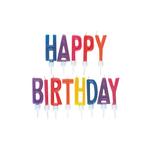 Kaarsen Set Happy Birthday 6,4cm 13 delig, Verzenden, Nieuw