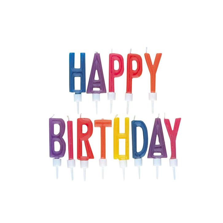 Kaarsen Set Happy Birthday 6,4cm 13 delig, Hobby & Loisirs créatifs, Articles de fête, Envoi