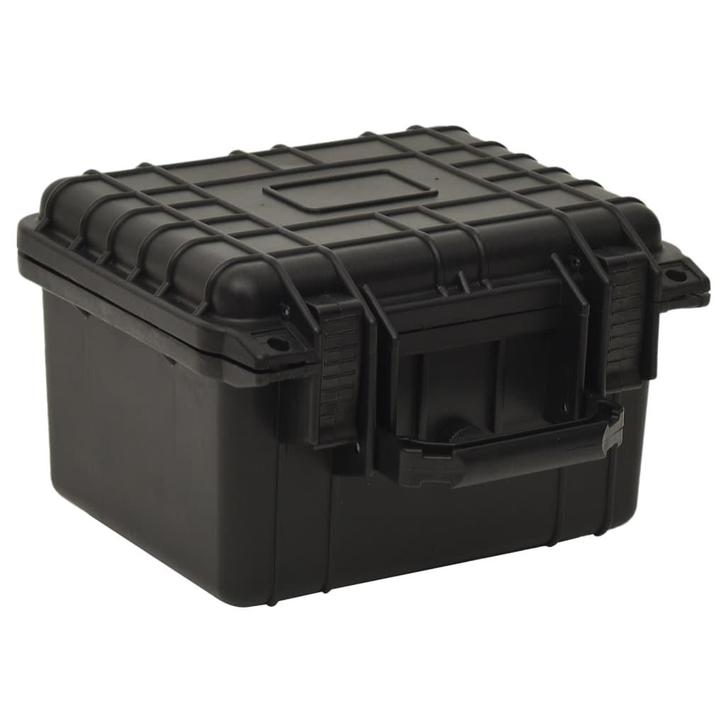 vidaXL Flightcase draagbaar 27x25x18 cm PP zwart, TV, Hi-fi & Vidéo, Photo | Sacs pour appareil, Envoi