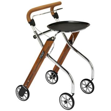 TrustCare Lets Go Indoor rollator - Walnoot, Divers, Ophalen of Verzenden