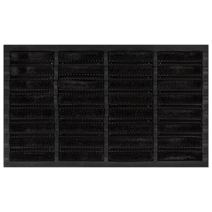 vidaXL Deurmat rechthoekig 45x75 cm rubber en kokosvezel, Tuin en Terras, Deurmatten, Nieuw, Verzenden