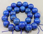 Lapis Lazuli Grote Kralen ketting - Hoogte: 400 mm -