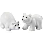 Mini dieren 30 mm x 45 mm, wit, ijsberen, 2stuks ijsberen