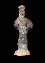 Oud-Chinees Terracotta Vrouwelijk hofdienaar beeldje, Antiek en Kunst