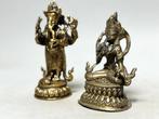 Ganesha-beeld en Shiva Nataraja - Brons - India - circa 1960, Antiek en Kunst