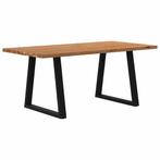 vidaXL Eettafel rechthoekig 180x90x74 cm massief eikenhout, Huis en Inrichting, Tafels | Eettafels, Verzenden, Nieuw